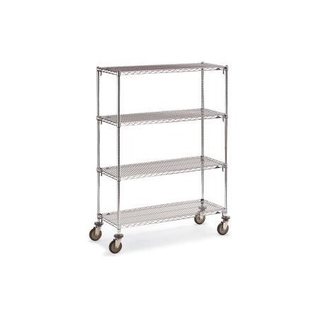 Metro Metro Super Erecta Wire Shelf Truck w/4 Adjustable Shelves, 900 lb. Capacity, 48"L x 24"W x 79"H 4798800